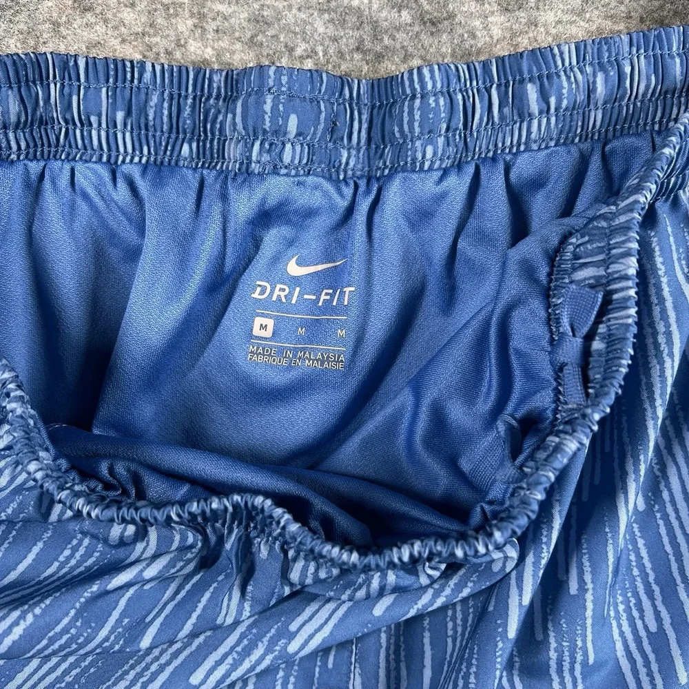 Nike Dri Fit Running‎ Shorts Womens Med Blue Pocket Lined 3